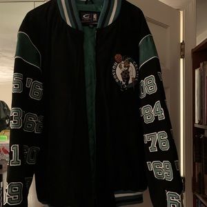 NBA Celtics suede championship jacket